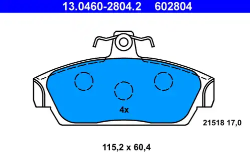 накладки ATE 13.0460-2804.2