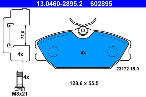 накладки ATE 13.0460-2895.2