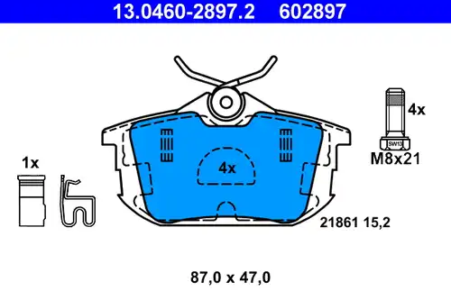 накладки ATE 13.0460-2897.2