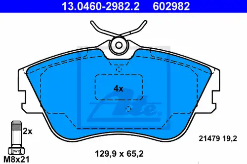 накладки ATE 13.0460-2982.2