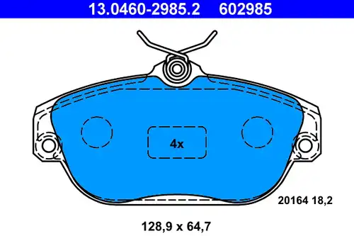 накладки ATE 13.0460-2985.2