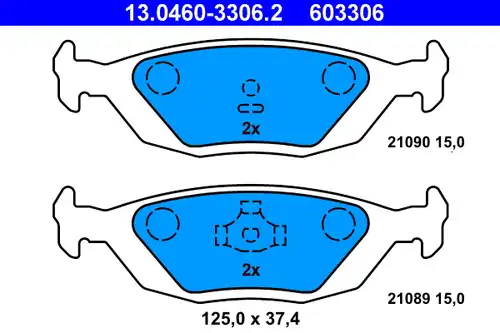 накладки ATE 13.0460-3306.2