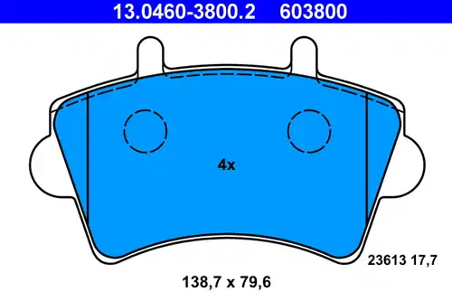 накладки ATE 13.0460-3800.2