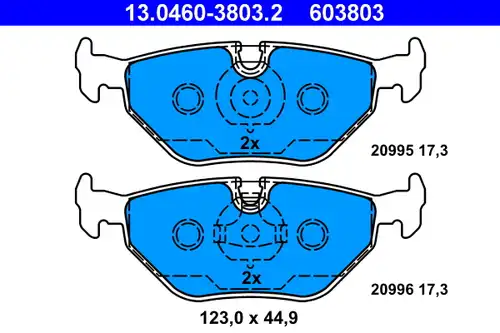 накладки ATE 13.0460-3803.2