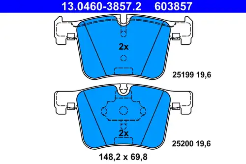 накладки ATE 13.0460-3857.2