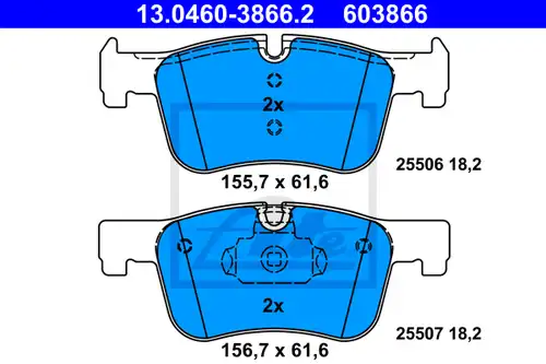 накладки ATE 13.0460-3866.2