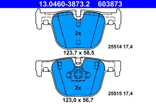 накладки ATE 13.0460-3873.2