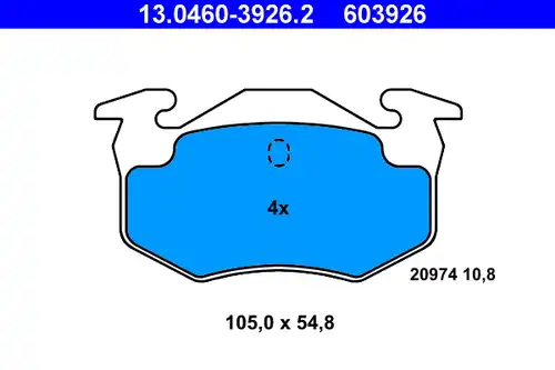 накладки ATE 13.0460-3926.2