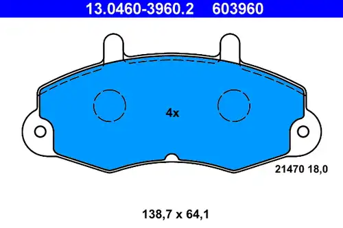 накладки ATE 13.0460-3960.2