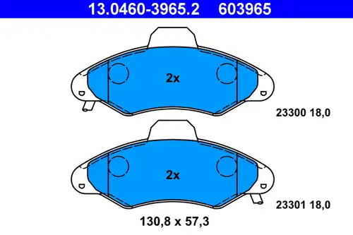 накладки ATE 13.0460-3965.2