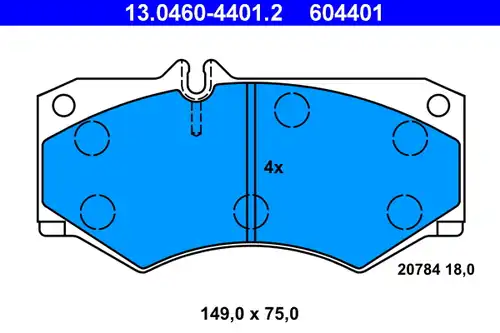 накладки ATE 13.0460-4401.2