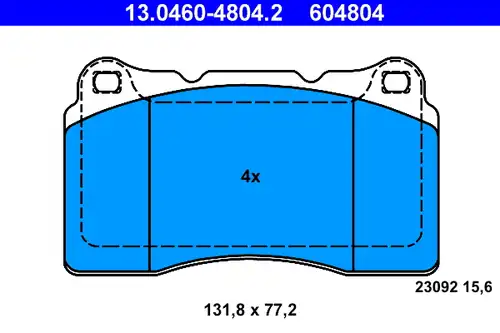 накладки ATE 13.0460-4804.2