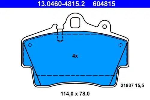 накладки ATE 13.0460-4815.2