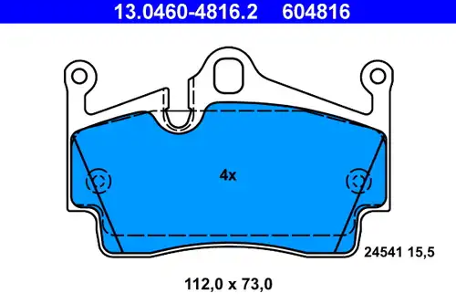 накладки ATE 13.0460-4816.2