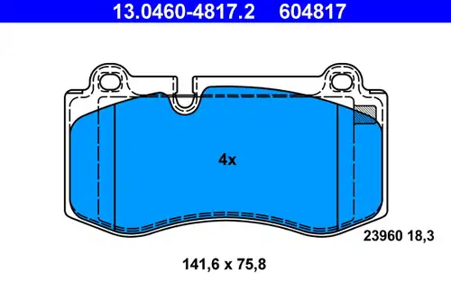 накладки ATE 13.0460-4817.2