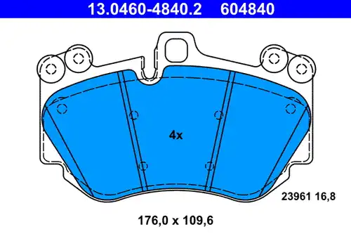 накладки ATE 13.0460-4840.2