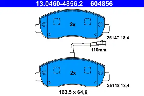 накладки ATE 13.0460-4856.2