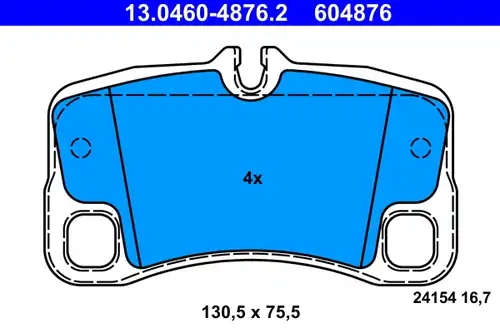 накладки ATE 13.0460-4876.2