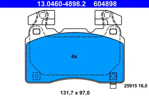 накладки ATE 13.0460-4898.2