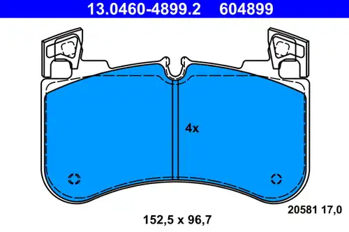 накладки ATE 13.0460-4899.2