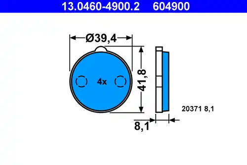 накладки ATE 13.0460-4900.2