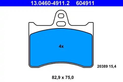 накладки ATE 13.0460-4911.2