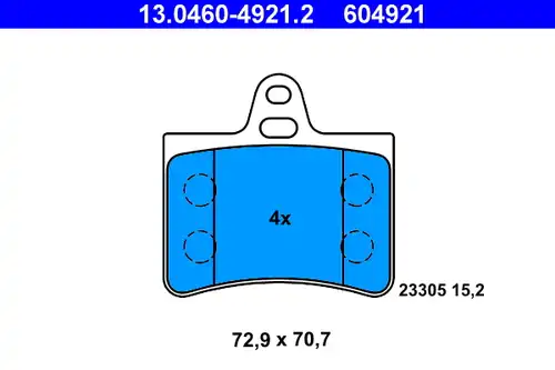 накладки ATE 13.0460-4921.2