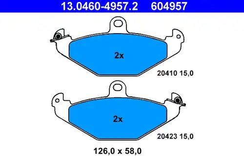 накладки ATE 13.0460-4957.2