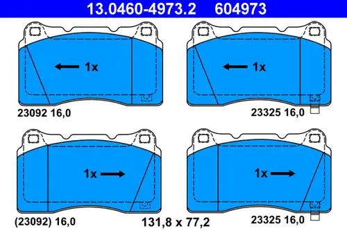 накладки ATE 13.0460-4973.2