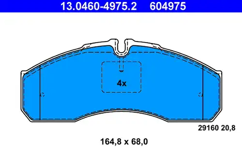 накладки ATE 13.0460-4975.2