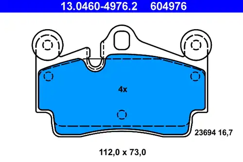 накладки ATE 13.0460-4976.2