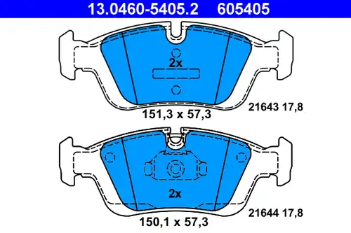 накладки ATE 13.0460-5405.2