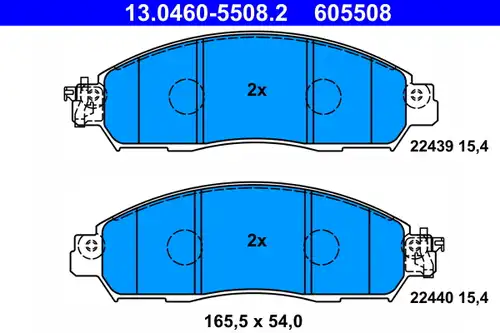 накладки ATE 13.0460-5508.2