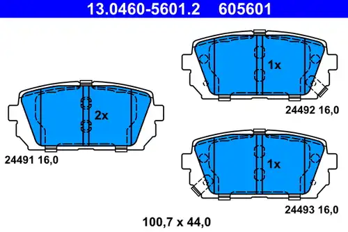 накладки ATE 13.0460-5601.2