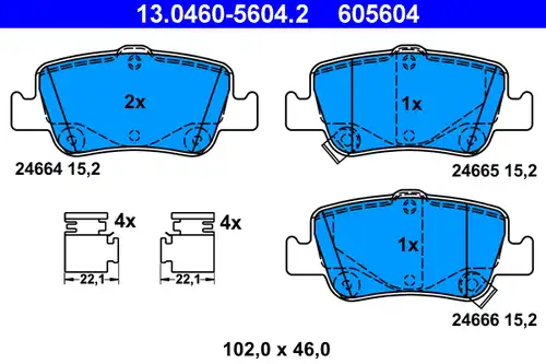 накладки ATE 13.0460-5604.2