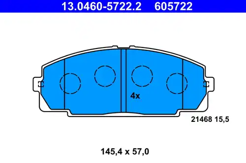 накладки ATE 13.0460-5722.2