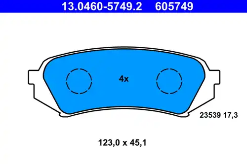 накладки ATE 13.0460-5749.2