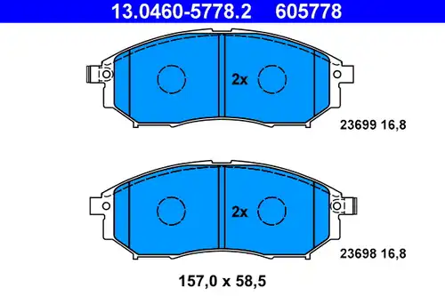 накладки ATE 13.0460-5778.2