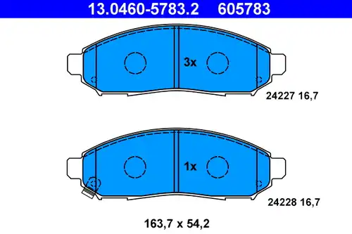 накладки ATE 13.0460-5783.2