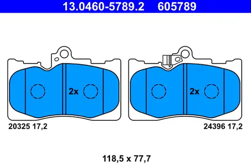 накладки ATE 13.0460-5789.2