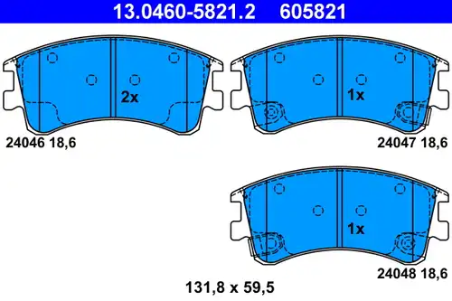 накладки ATE 13.0460-5821.2