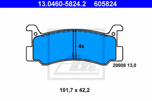 накладки ATE 13.0460-5824.2