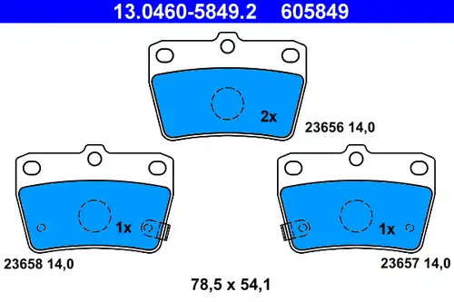 накладки ATE 13.0460-5849.2