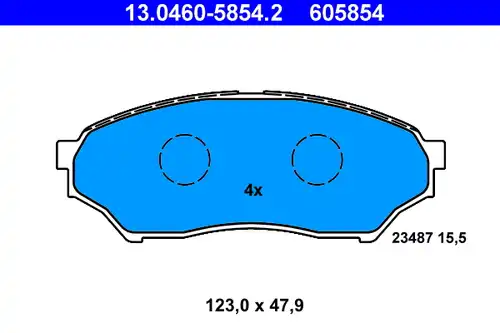 накладки ATE 13.0460-5854.2