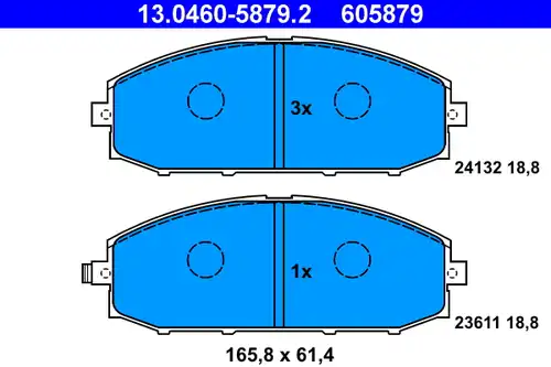 накладки ATE 13.0460-5879.2