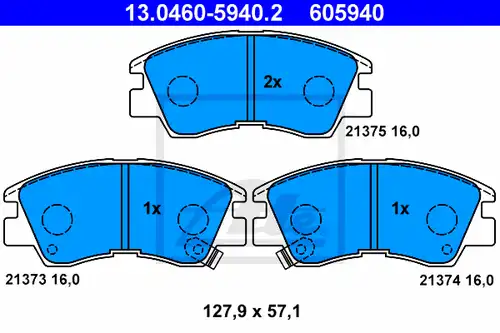 накладки ATE 13.0460-5940.2