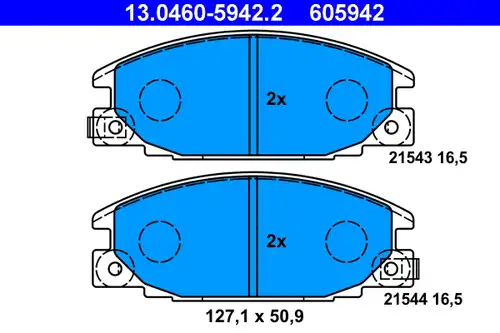 накладки ATE 13.0460-5942.2