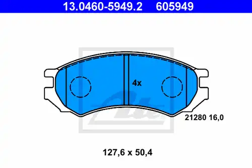 накладки ATE 13.0460-5949.2