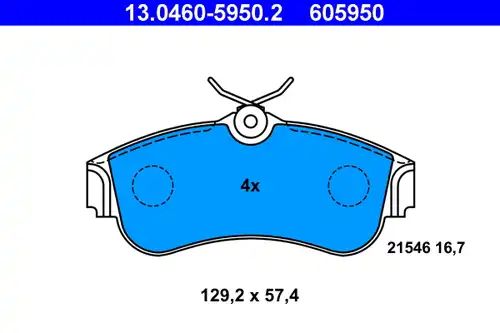 накладки ATE 13.0460-5950.2