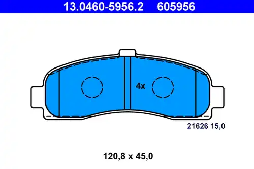 накладки ATE 13.0460-5956.2